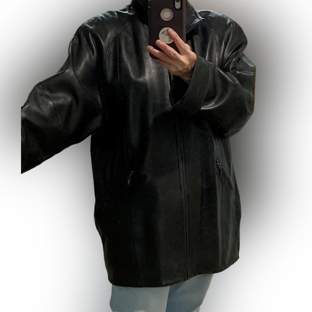 VALERIE STEVENS LAMB LEATHER JACKET